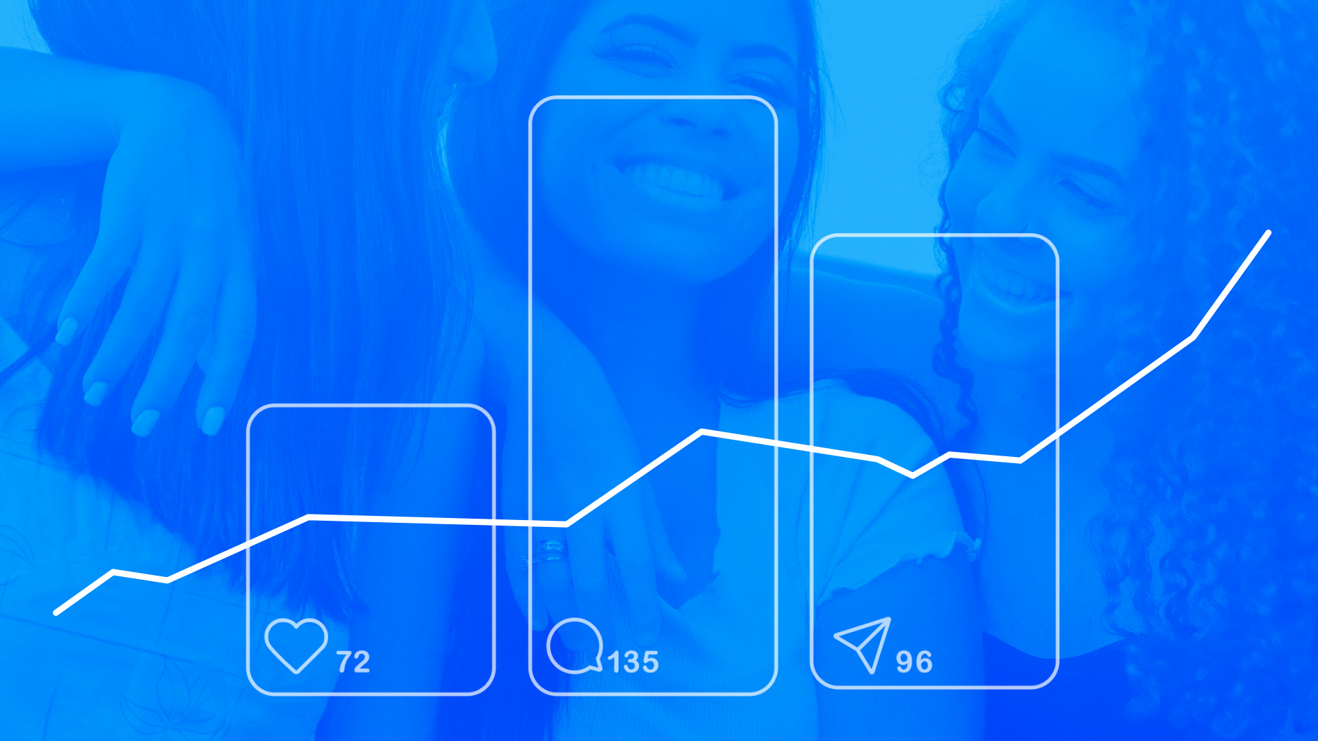 Showing metrics for Influencers such as likes, comments and follows